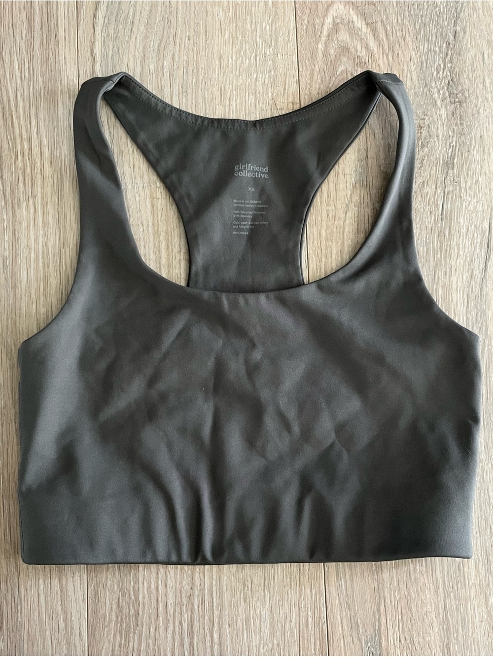 Girlfriend Collective Light Green Paloma Racerback Bra - Size XS - Picture 2 of 6